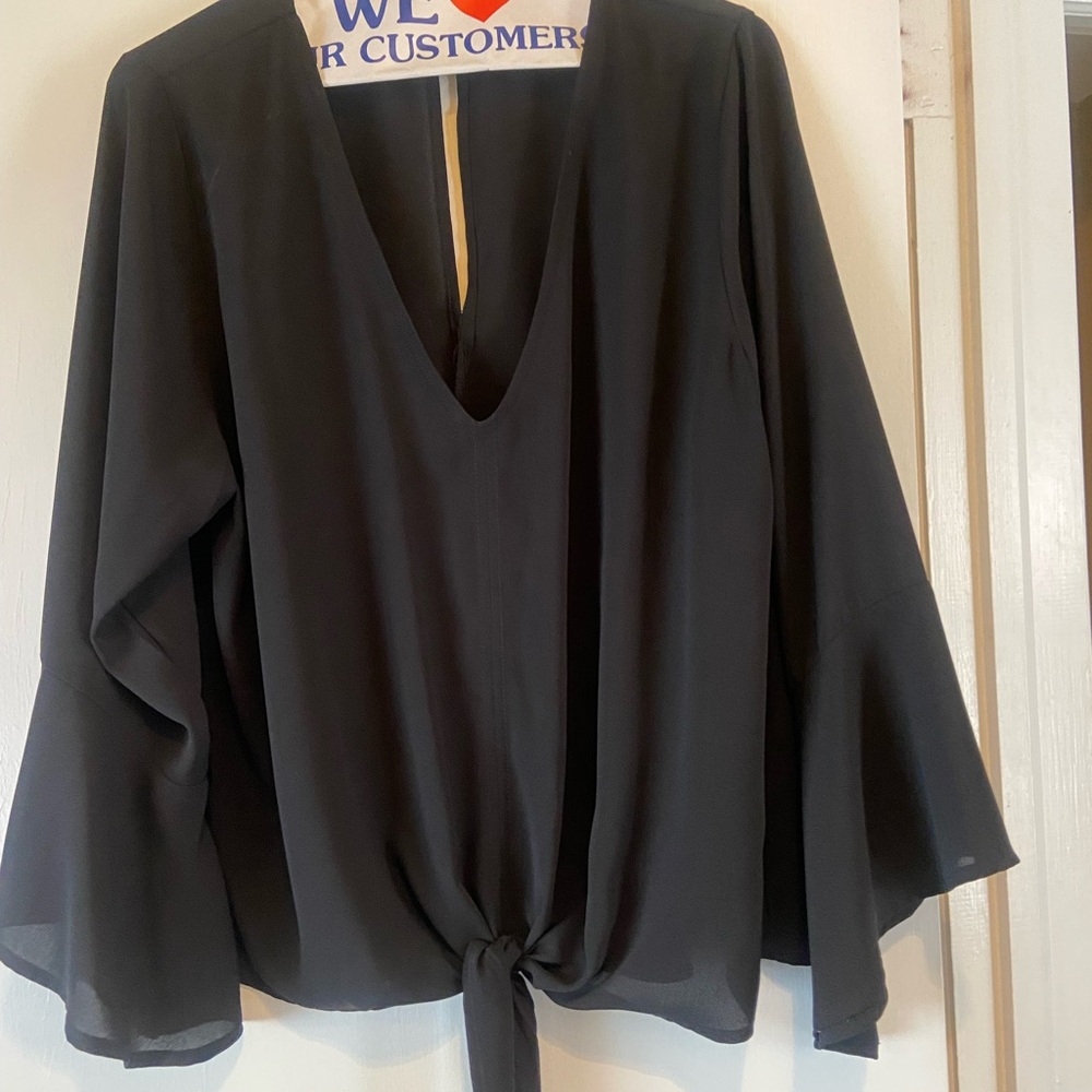 Veronica M Elegant Black Women's Top